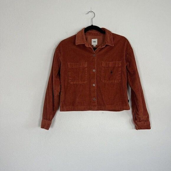 Vans Surf Supply Ainara Cord Woven Lifestyle Shirt Women's XS Picante Jacket - Picture 2 of 11